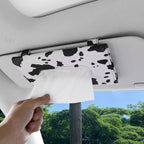 Cow Print Car Accessory for Women, Premium Tissues Holder, Car Napkins Box | Effortless Paper Refill, Chic Interior Decor, Cute Car Essentials for Women, Napkin Dispenser Fits SUV, Car & Truck - Image 3