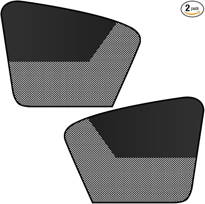 2PCS Magnetic Car Front Window Sun Shade, Block Light & Privacy Protection Curtains, Universal Vehicle Side Window Cover for Camping, Breastfeeding, Taking a Nap, Changing Clothes(B) by Unknown
