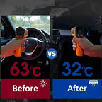 Socira Custom Windshield Sun Shade Umbrella Foldable Personalized Car Visor | Car Umbrella Customized Sun Shade Cover Sunshade Front Window Cover Dinosaur Car Accessories Blocks Uv Rays Gifts 57" X 30" - Image 5