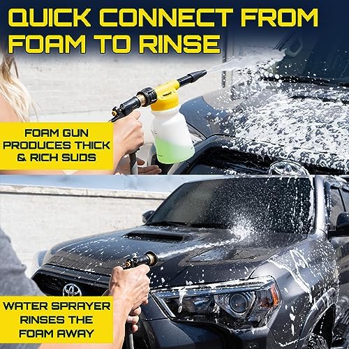 Clean Car USA Foam King™ Car Wash Foam Gun & Microfiber Mitt, Foam Sprayer - Image 4