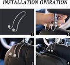SAVORI Auto Hooks Bling Car Hangers Organizer Seat Headrest Hooks Strong and Durable Backseat Hanger Storage Universal for SUV Truck Vehicle 2 Pack (AB) - Image 5
