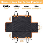 Waterproof Dog Car Seat Cover for Back Seat, Dog Hammock for Cars | Side flaps shield doors; seat anchors and non-slip backing hold it. 4-in-1 modes: hammock, bench mat, cargo liner and pet mat - Image 7