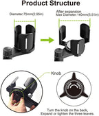 4-in-1 Car Expander with Dual Cup Holder, Phone Holder, 360 Adjustable Base, All Purpose Organizer for Snack Bottles, Drinks - Image 6