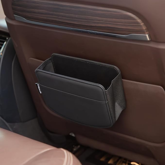 LEIWOOR Car Door Organizer & Cup Holder Storage Pouch for Sedan SUV Truck | Portable Foldable Sleek Minimalist Pouch Durable, Easy Install, Large Capacity Multifunctional Car Interior Storage Accessory - Image 7