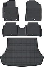 AUXKO All Weather Floor Mats Cargo Mat for Kia Forte Sedan 2014-2018 | High Wall,All-Weather,All Season,Odorless,Anti Slip,Rain&Salt Resistant,TPE Material,Black,Accessories,Pet Friendly - Image 2