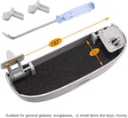 Thenice Sunglasses Storage Box for Honda Civic Accord CRV HRV Camry | Grab handle replacement, glasses case, easy to access, maximize space, easy to install, black color - Image 2