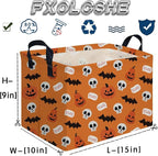 Halloween Ghost thriller basket,Empty Halloween basket,Horror and thriller decor,Trick or Treat Box for Boys and Girls,Horror decor(Bat pumpkin) - Image 7