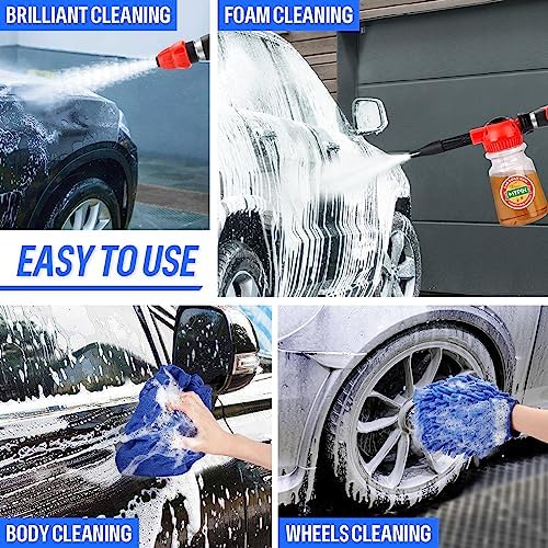 16 IN 1 Car Wash Foam Gun,Adjustable Hose Wash Sprayer for Car/Garden Clean - Image 7