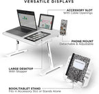 Limitless TotalDesk Portable Workstation and Lap Desk with Adjustable Height & Tilt (White) - Image 7