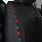 Coverado Seat Covers Full Set, Seat Covers for Cars, Car Seat Covers Winter, Breathable Faux Leather Car Seat Protector Car Seat Cushion, Black Car Seat Covers Universal Fit for Most Cars SUVs Trucks - Image 8