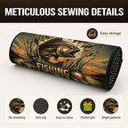 Car Trunk Mat for SUV, 31"x47" Vintage Fishing Life Cargo Liner Protector | All Weather Universal Cargo Liners for Dogs, Car Accessory for SUVs/Sedan/Wagons, Durable Non-Slip Washable Rear Cargo Mat - Image 3