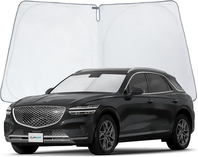 CLIM ART Windshield Sun Shade for Genesis GV 70 2021-2026, Custom-Fit Foldable Car Sunshade, Vehicle Sun Protector, Front Auto Windshield Cover, Car Accessories - WS3049 by CLIMART