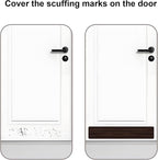 Dog Door Protector from Scratching, Steel Guard, Walnut Grain 6"x30" | Prevents Claw Marks & Scuffs, Smooth Rounded Corners, Self-Adhesive Install, Anti-Scratch Kick Plate, 2 Pcs - Image 4