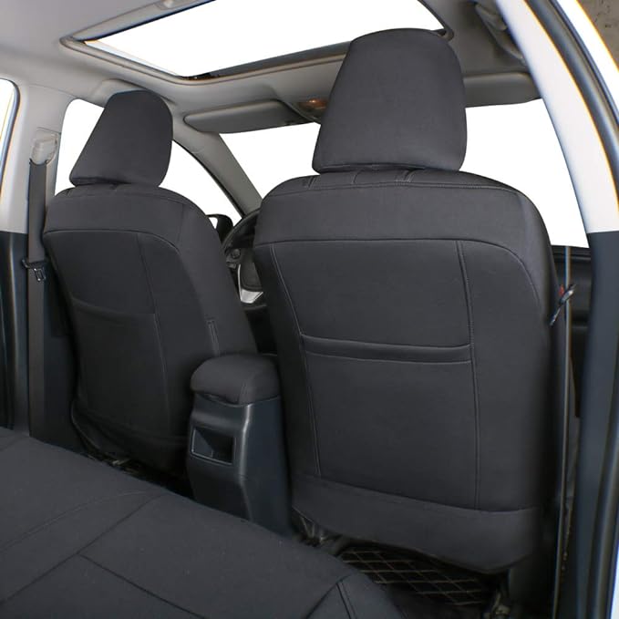 EKR Car Seat Covers for Subaru Crosstrek 2026 Base,Neoprene Full Set | Custom Fit for Subaru Crosstrek 2026 Base(Rear W/ NO Armrest),Glove-Like Fit,Easy Clean,Neoprene (Black) - Image 2