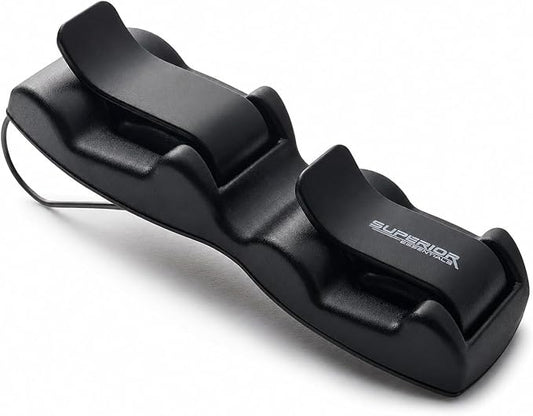 SUPERIOR ESSENTIALS Sunglass Holder for Car Visor Clip - Sun-Glasses Holder and Ticket Card Clips - Car Visor Accessories - Luxury Eyeglass Car Mount (Pack 1) by SUPERIORESSENTIALS