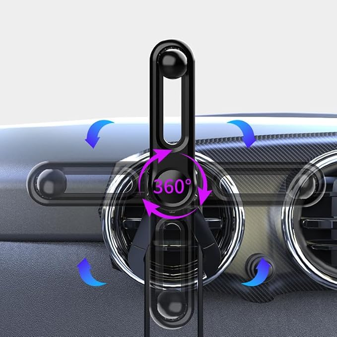 2 Pack Car Magnetic Phone Holder Extension Arm Adapter with 17mm Ball Head Joint Socket for MagSafe Car Mount Charger Magnetic Wireless Car Charger Magnetic Car Mount Phone Stand - Image 4