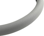 West Llama 3D Texture Steering Wheel Cover for Toyota, Anti-Slip Design, Premium Leather, Custom Fit for 14.5-15 inch, Stylish Interior Decoration(Gray+Black-Standard Size) - Image 7