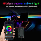 Interior Car Strip Lights Dreamcolor Acrylic Car Decorative Lights with APP Control Multicolor Internal Lighting Kit Music&DIY Function Ambient Fiber Optic Strip LEDs (Dreamcolor 18-1) - Image 3