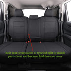 coverdream Custom Seat Covers Compatible with Select Honda CRV 2015 2016 Models (Black,Full Set) - Image 4