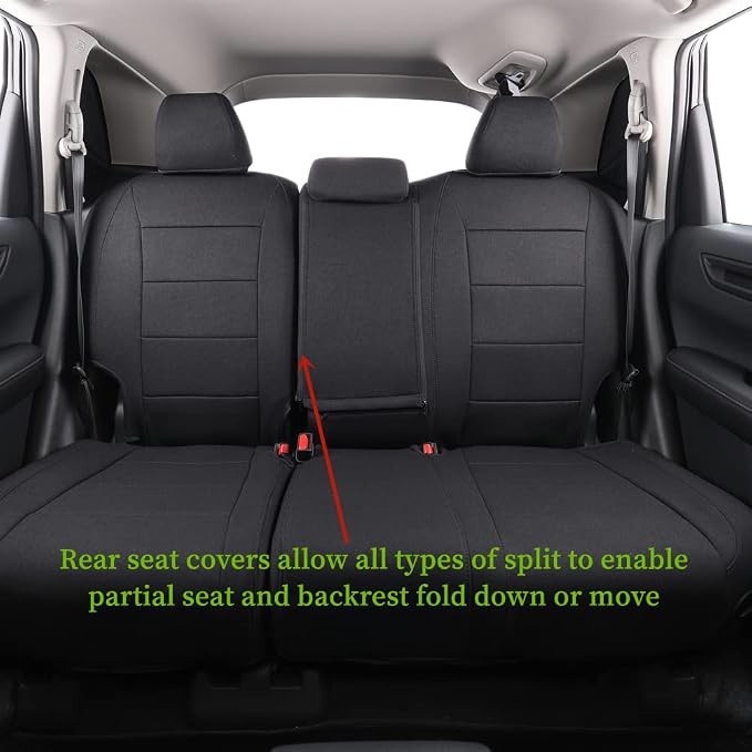 coverdream Custom Seat Covers Compatible with Select Honda CRV 2015 2016 Models (Black,Full Set) - Image 4