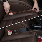 Givifive Car Seat Gap Filler Organizer 2Pack Soft Foam 3IN1 Multifunctional | Seat Side Gap Strip with Slot & Hook Universal Fit Car SUV Truck Fill The Gap Between Seat & Console (Standard Dark Brown) by Givifive