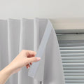 Blackout Curtains for Bedroom Sticky Curtain Blackout Window Cover Self Adhesive Curtains Rod No Drillng, 47" W X 71" L, Light Grey, 1 Panel by Sovtfides