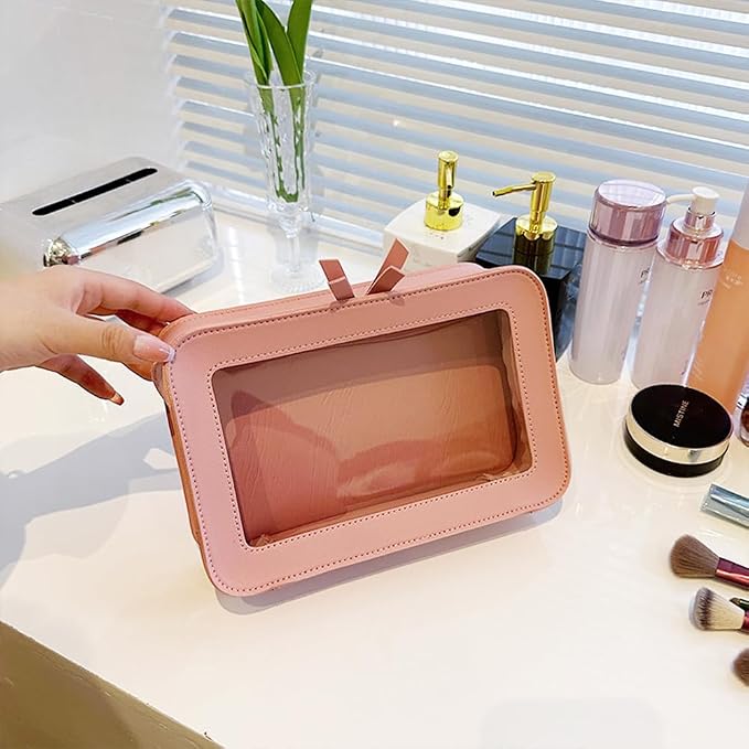 Clear Makeup Bag Small, TSA Approved Portable Toiletry Bag with Zipper Cosmetic Travel Bag Makeup Organizer Case Mini Makeup Pouch for Purse Car Organizer Bag for Women Men - Image 7