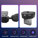 2PCS USB LED Car Interior Atmosphere Lamp, Portable Mini Vehicle Ambient Lighting Kit, Plug-in USB Interface Automotive Night Light Decor Accessories, Universal Fit - Image 4