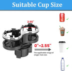 Adjustable Car Cup Holder Expander with Cup Diameter Less Than 2.55inches-fit cola Drink Cups Holder,2 in 1 cupholder for Coffee Cup Holder. (BJ-2390) - Image 3