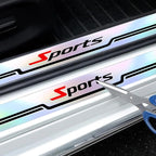 4PCS Car Door Sill Protector, Sport Anti-Slip Vehicle Door Edge Scratch Protection, Self-Adhesive Automotive Entry Guard Decoration Sticker, Universal for SUV RV Truck (White) - Image 3