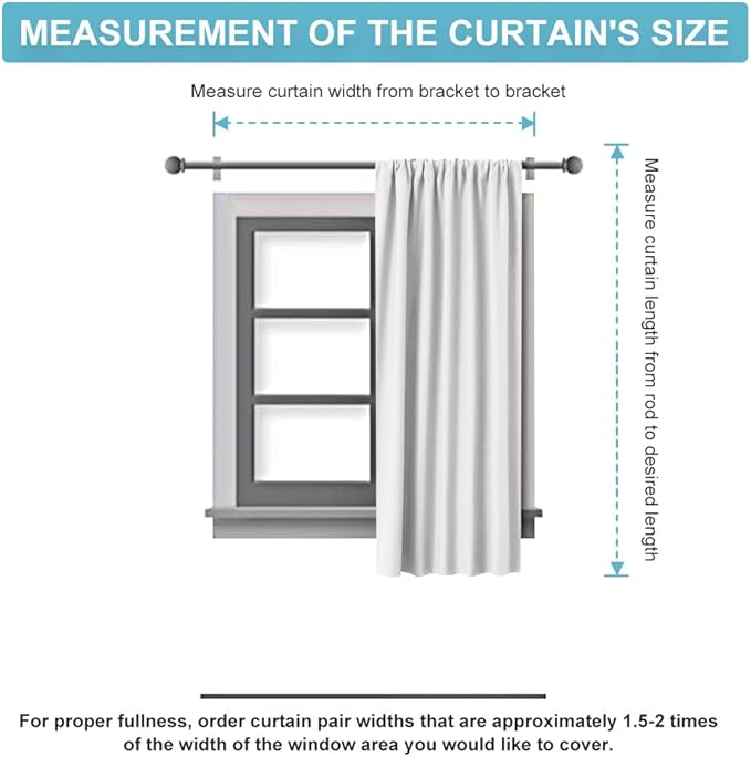 RYB HOME Small Window Curtains 45 inches Length for Kitchen Cafe Bathroom | Room Darkening Curtains & Drapes, Energy Saving, Thermal Insulated, For Kids Bedroom, W42 x L45, Navy Blue, 2 Panels - Image 8
