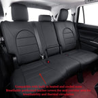 Full Set Car Seat Covers for Honda Odyssey 2011-2017,7-Seater,Faux Leather | for LX Only,2nd Row Captain Seats,Luxury Waterproof Seat Protector,Fit Like A Glove(Black) - Image 2