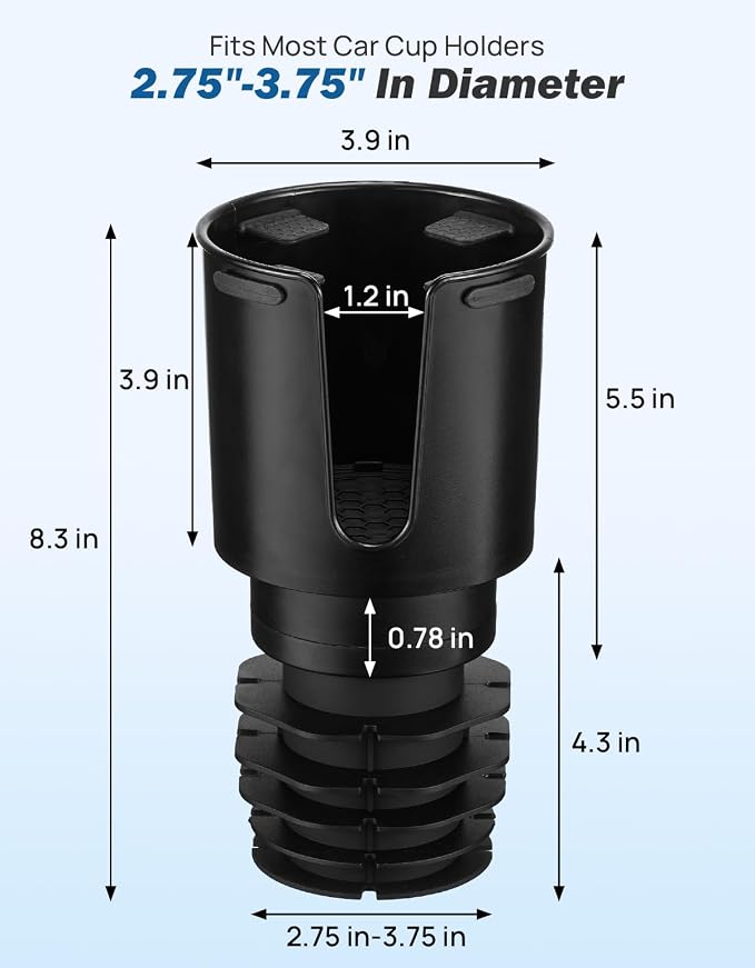 JOYTUTUS Car Cup Holder Expander Compatible with Toyota RAV4 2025 2024 2023 2022 2021 2020 2019,Compatible with Yeti Ramblers 12-36oz, Hydro Flasks 18-40oz,Large Bottles in 3.4"-3.8" (18-40oz) - Image 7