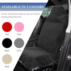 Car Towel Seat Cover, Waterproof Sweating Towel Non-Slip Front Seat Protector, Universal Soft Carseat Protective Cover for Gym Workout Running Swimming, Car Accessories (Black) - Image 5