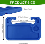 Car Steering Wheel Desk, Portable Car Tray, Durable Multi-Functional Travel Workstation with Cup Holder, Car Essentials Portable Laptop Tray & Eating Table for Most Vehicles Road Trip (Blue) - Image 2