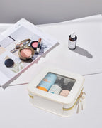 Small Clear Makup Bag, Clear Cosmetic Bags with Zipper Waterproof Small Travel Cosmetic Case Cute Make Up Pouch Mini Car Essentials for Women Travel Car Organizer - Image 3