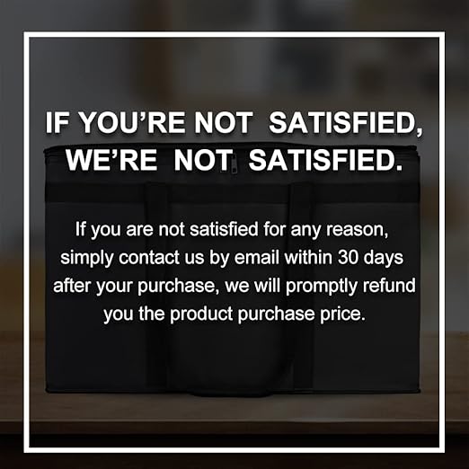 Bodaon Insulated Food Delivery Bag with Hard Bottom, XXXL, Black, 2 Pack | Heavy Duty Thermal Catering Tote for Hot Pizza, Cold Drinks & Meal Boxes for Delivery Staff, Restaurants, and Outdoor Events - Image 9