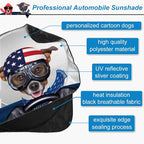 Car Windshield Sunshade, KANCOKIT Cartoon Pattern Auto Sun Shade Foldable for Front Window Sun Visor Protector UV Ray Reflector Shield to Keep Vehicle Cool Protect Kids Baby & Pets (59 x 33.5 Inch) - Image 2