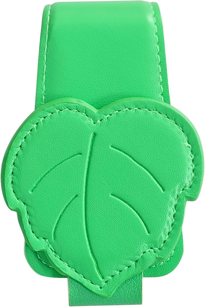 CATCH ON Cute Sunglasses Holders,Faux Leather Sunglasses Hanger Organizers Clip and Ticket Card Clip Accessories for Car Visor (Style G) | Faux Leather Ticket Card Clip - Image 2