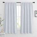 RYB HOME Extra Wide Curtains for Bedroom Living Dining Room 63 inches Long | Thermal Insulated,Privacy,Drapes for Large Window,Triple-weave Fabric,For Better Sleep,W62 x L63,Greyish White,2 Panels by RYBHOME