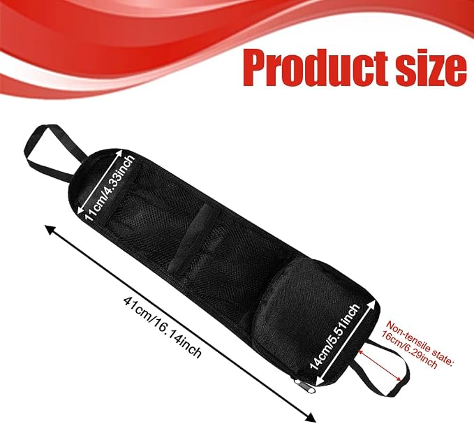 Car Seat Storage Hanging Bag, Multi-Pocket Seat Side Organizer - Image 2