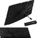 1 PC Car Sunshade Umbrella, Windshield Sun Shade with UV Block, Foldable Reflective Sunscreen Front Window Cover, Universal for Most Cars, Trucks, SUVs (55"x 31" Sliver #B) by Unknown