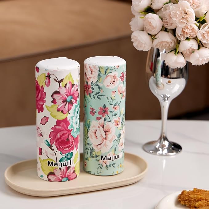 Chic Facial Tissue Holder for Car Cup Holder - Travel Tissue Tubes Box Container (3-ply, 4 Pack, 200 Sheets) - Image 2