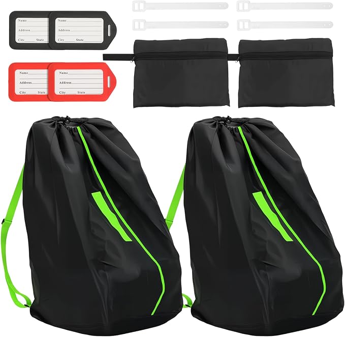 Car Seat Bags For Airplane Travel | Gate Check Bag, Durable Travel Bag with Thickened Shoulder Straps and 2pcs Luggage Tags For Airplane by Unknown