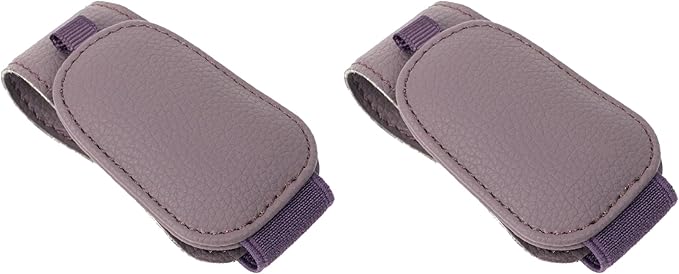Yuoyar 2 Packs Magnetic Sunglass Holder for Car Visor (Purple) | Magnetic Interior Car Accessories by YUOYAR