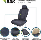 BDK UltraFit Waterpoof Car Seat Towel Cover, 2 Pack with Black Trim – Washable Sweat Seat Protector, Ideal for Gym Swimming Surfing Running Crossfit, Fits Most Auto Truck Van SUV - Image 2