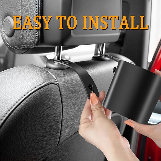 2 in 1 Car Seat Back Organizer with 3.2" Cup Holder,Multifunction Car Headrest Seat Back Organizer for Drink Food Tray,Universal Headrest Cup Holder for Most Cars Trucks SUVs - Image 8