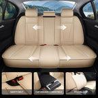 Car Seat Covers Full Set Custom Fit for Kia Seltos 2021-2026,Beige | Premium Faux Leather, Waterproof, Anti-Slip, Airbag Compatible, Breathable, Car Seat Protectors, 2 Rows 5 Seats - Image 4