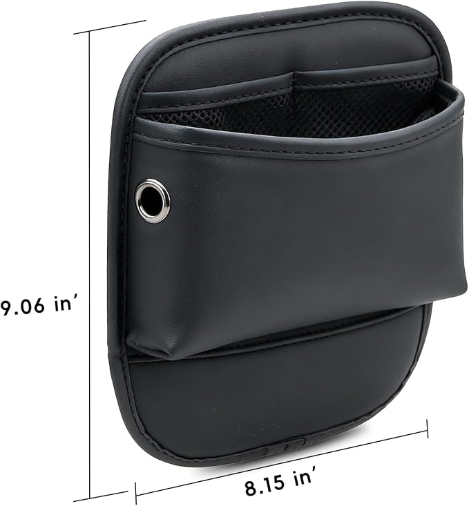 MARCHFA Car Seat Side Pocket Organizer Car Pocket Pouch for Seat, Door, Console, Car Seat Gap Filler Organizer Multifunctional Car Organizer Accessories for Phone Sunglasses Keys Cards (Small) - Image 9