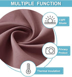 RYB HOME Blackout Curtains for Bedroom Living Dining Room 84 inches Long | Privacy Protection,Thermal Insulated,Sunlignt Heat Blocking,Drapes for Nursery Rental Room,W42 x L84,Dusty Rose,2 Panels - Image 5